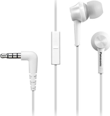 Panasonic TCM115E In-ear Handsfree με Βύσμα 3.5mm Λευκό