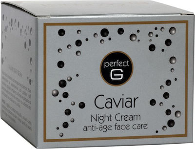 TommyG Αnti-aging 24h Night Cream Suitable for All Skin Types with Caviar 50ml