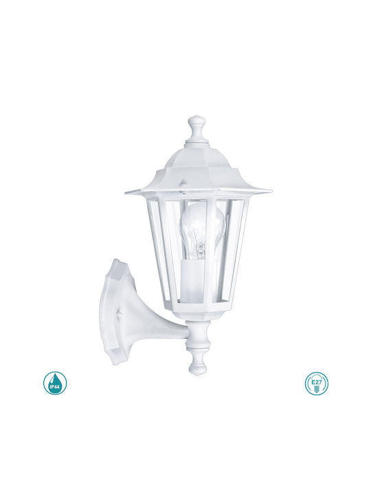 Eglo Laterna Wall-Mounted Outdoor Lantern E27 IP44 16.5x32x32εκ.