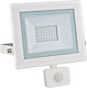 Aca Wasserdicht LED Flutlicht 30W Warmes Weiß mit Bewegungssensor und Fotowiderstand IP66