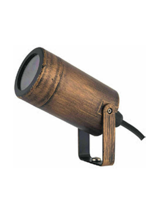 Aca Outdoor Floor Lamp Projektor IP65 for GU10 Bulb Bronze