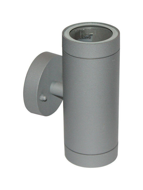 Aca Wall-Mounted Outdoor Spot Light IP54 GU10 Gray