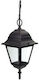 Aca Outdoor Hanging Ceiling Light E27 in Black Color HI6045B