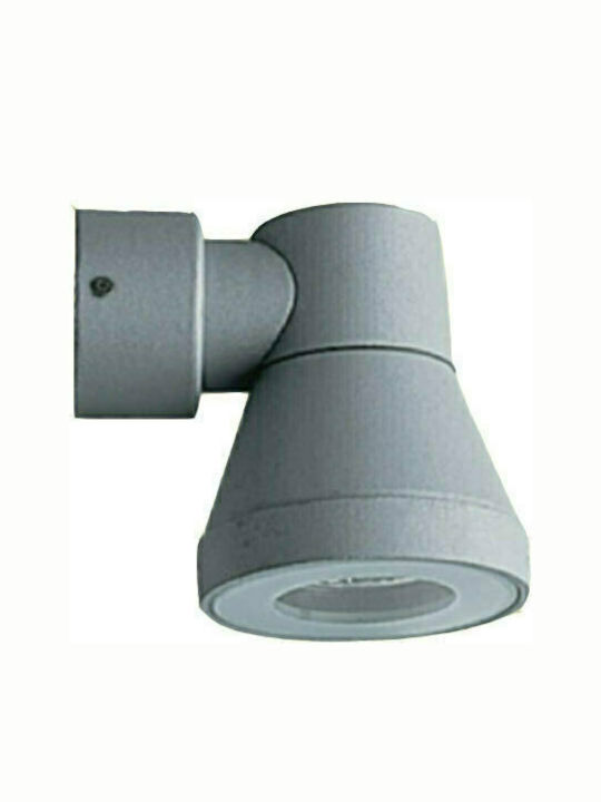 Aca Waterproof Wall-Mounted Outdoor Spot Light IP65 GU10 Gray