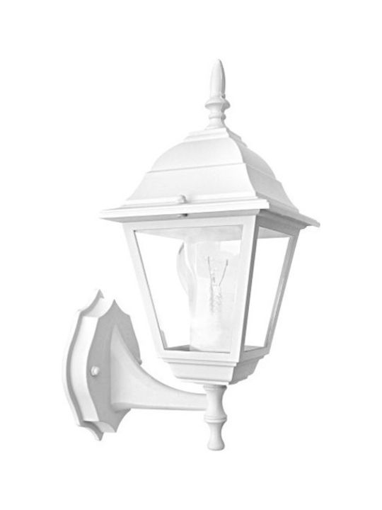 Aca Wall-Mounted Outdoor Lantern IP45 E27 White