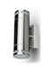 V-TAC Wall-Mounted Outdoor Spot Light IP44 GU10 Silver