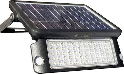 V-TAC Wasserdicht Solar LED Flutlicht 5W Natürliches Weiß 4000K mit Bewegungssensor IP65