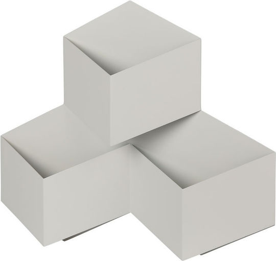 V-TAC Modern Leuchte Wand mit Integrierter LED und Warmweißes Licht 44x33.5x7.5cm