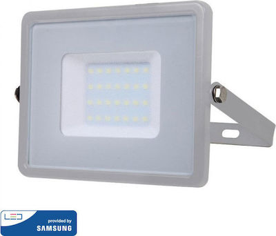 V-TAC Rezistent la apă Proiector LED 30W Alb Cald 3000K IP65