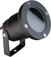 Eurolamp Φωτιστικό Προβολάκι Εξωτερικού Χώρου IP65 για Ντουί GU10 Μαύρο