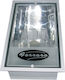 Eurolamp Ferrara Outdoor Ceiling Flush Mount with Integrated LED in White Color 147-56310