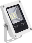 Adeleq Waterproof LED Floodlight 10W Warm White 3100K IP65