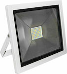 Adeleq Waterproof LED Floodlight 50W Warm White 3100K IP65