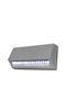 Adeleq Стенен Външен Плафон LED IP54 3.2W с Синя светлина 15x7εκ.