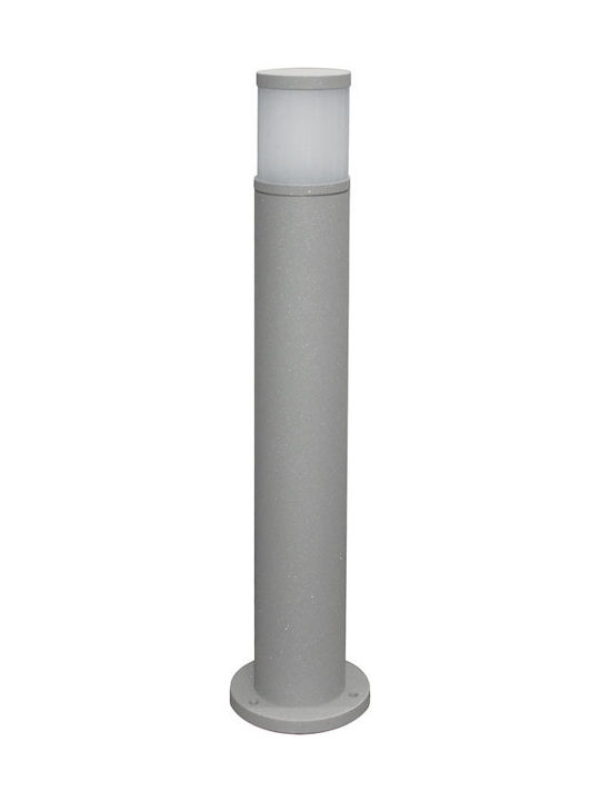 Adeleq Outdoor Floor Lamp Kleine Post IP44 for E27 Bulb Gray