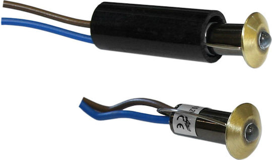 Adeleq Spot de exterior montat pe perete LED IP54 2W cu Lumina Albastră