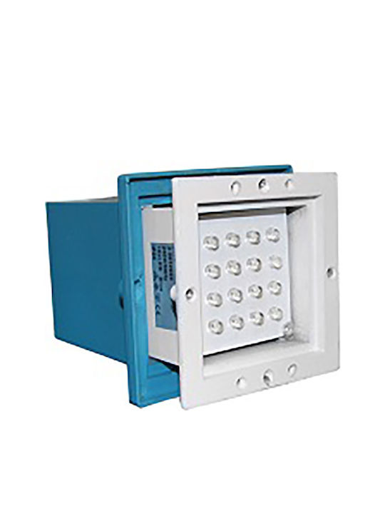 Adeleq Стенен Външен Плафон LED IP54 1W с Синя светлина