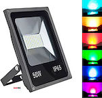 Adeleq Waterproof LED Floodlight 50W RGB IP65