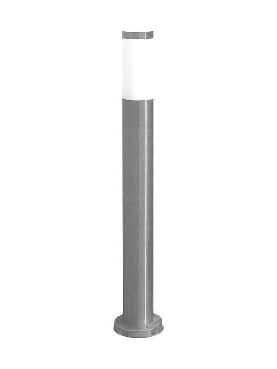 Adeleq Lampa de podea Post mic pentru exterior IP44 pentru soclu E27 Argint