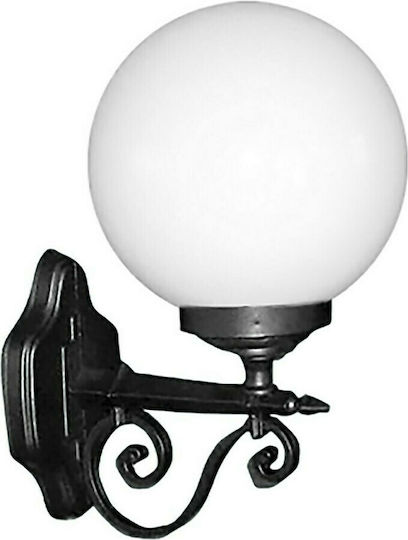 Heronia LP-100AK Επιτοίχια Εξωτερική Πλαφονιέρα E27 IP23 5x30.5x25εκ.
