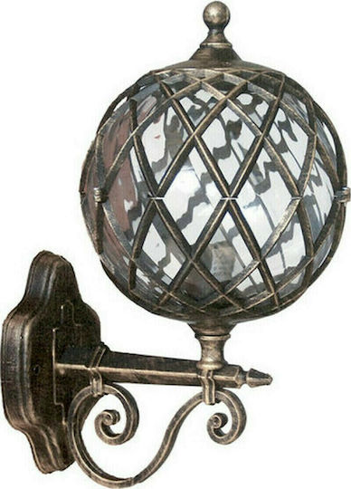 Heronia LP-530AΚ Wall-Mounted Outdoor Lantern E27 IP23