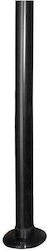 Heronia Ε-100cm Mounting Post for Lighting Fixtures Black Plastic Black 10-0001