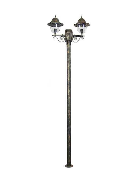 Heronia Outdoor Post Lamp E27 Bronze