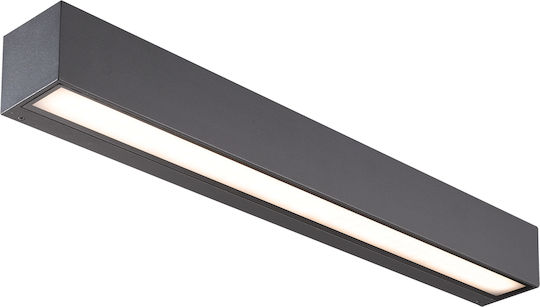VK Lighting Wandmontierte Außen-Deckenleuchte LED IP65 20W mit Warmweiß Licht Doppelstrahl 50x6x6εκ.
