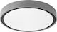 VK Lighting Outdoor Ceiling Flush Mount with Integrated LED in Gray Color 75169-330692