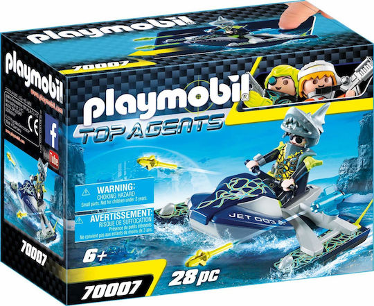 Playmobil Top Agents Team S.H.A.R.K. Rocket Rafter για 6 ετών