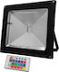 GloboStar Wasserdicht LED Flutlicht 50W RGB mit Fernbedienung IP65