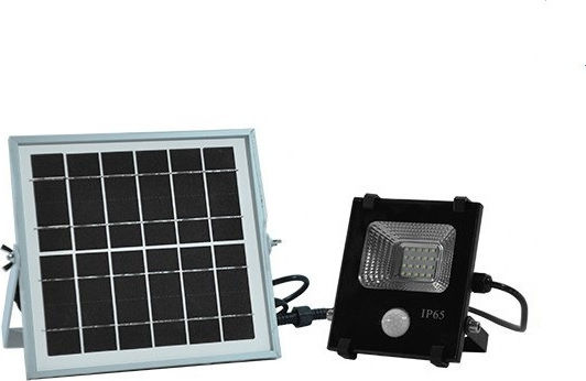 GloboStar Rezistent la apă Panouri solare Proiector LED 10W Alb Rece 6000K cu Senzor de Mișcare IP65