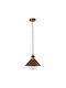 Faro Barcelona Nautica-g Outdoor Hanging Ceiling Light E27 in Bronze Color 71139