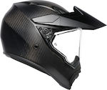 AGV AX-9 Dual Matt Carbon Κράνος Μηχανής On-Off 1540gr με Pinlock