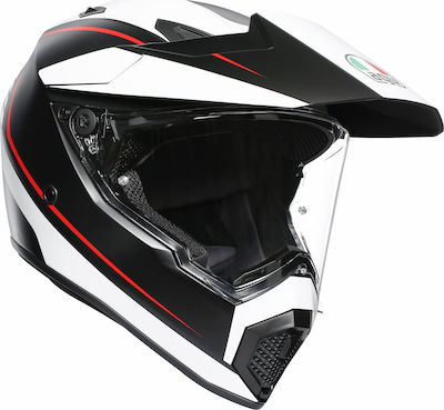 AGV AX-9 Dual On-Off Helmet with Pinlock DOT / ECE 22.05 1540gr Pacific Road Black / White / Red KR3795