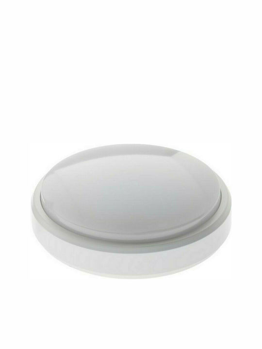 Geyer Стенен Външен Плафон LED IP54 12W с Топло бяло Светлина 15.5x5.2εκ.