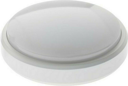 Geyer Wall-Mounted Outdoor Ceiling Light LED IP54 12W with Warm White Light 15.5x5.2εκ.
