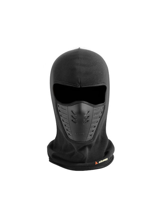 AGVpro Ninja Full Face Motorcycle Rider Balaclava Fleece Black Color GVR5930