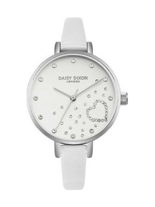 Daisy Dixon Zara Uhr mit Weiß Lederarmband