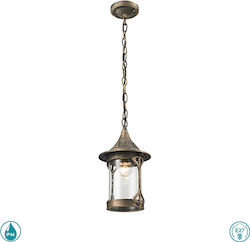 Sun Light Осветително Тяло за Външен Таван E27 в Златист Цвят RH1100C-1-S Sun Light Осветително Тяло за Външен Таван E27 в Златист Цвят RH1100C-1-S