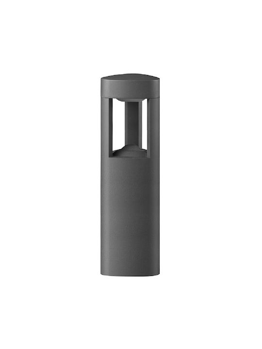 Sun Light Outdoor Floor Lamp Small Post LED Outdoor Space 6W with Warm White Light IP54 Black