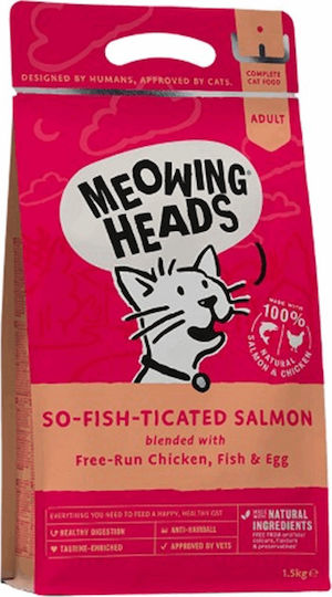 Meowing Heads So-Fish-Ticated Salmon Dry Food for Adult Sterilized Cats with Salmon 4kg
