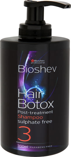 Bioshev Professional Botox Sulphate Free 3 Σαμπουάν Αναδόμησης/Θρέψης & Όγκου για Όλους τους Τύπους Μαλλιών 300ml