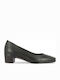 Parex Leder Pumps mit Chunky flachem Absatz Schwarz