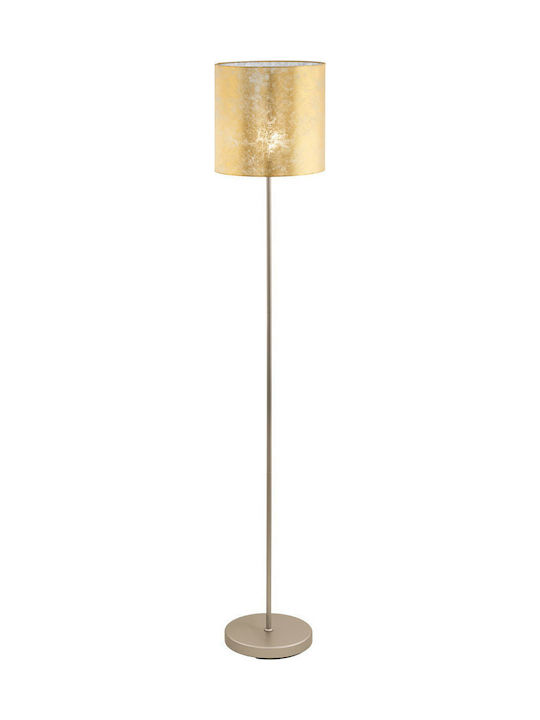 Eglo Viserbella Floor Lamp H158.5xW28cm. with Socket for Bulb E27 Gold