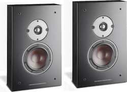 Dali Oberon On Wall Paar Hi-Fi Lautsprecher Wandmontiert 50W 2 Anzahl von Fahrern B24.5xT12xH38.5cm. Schwarz