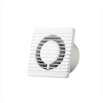 AirRoxy Planet Energy 100 S Wall Mounted Bathroom Ventilator 100mm White 101-