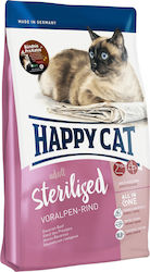 Happy Cat Sterilised Voralpen-Rind Dry Food for Adult Neutered Cats with Beef 4kg