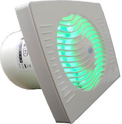 Mmotors Aerotron Aec-100 Επιτοίχιος Εξαεριστήρας Μπάνιου 100mm Λευκός