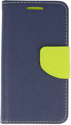 K11 K10 2018 Synthetic Leather Wallet Navy Blue (LG K11)